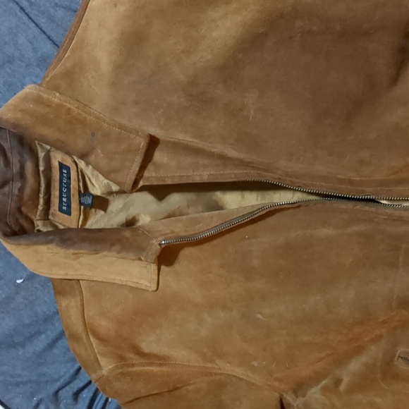 A men's suede structure brand large size, Worn 3 Times Only Jacket - Picture 2 of 2